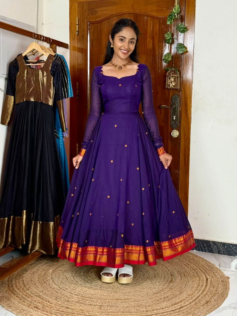 Purple  Thogai anarkali