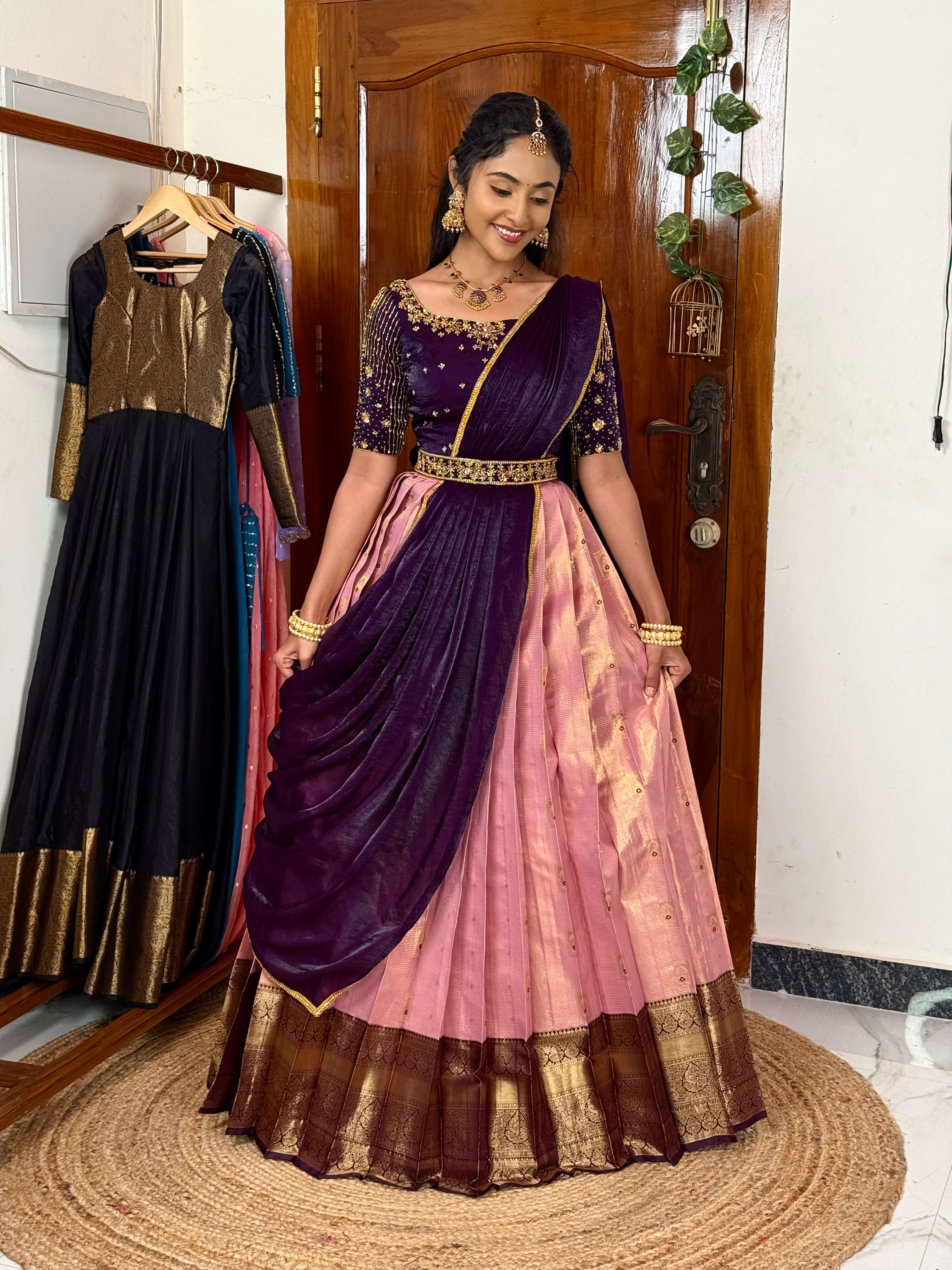 Premium Kanchipuram Silk Lehenga