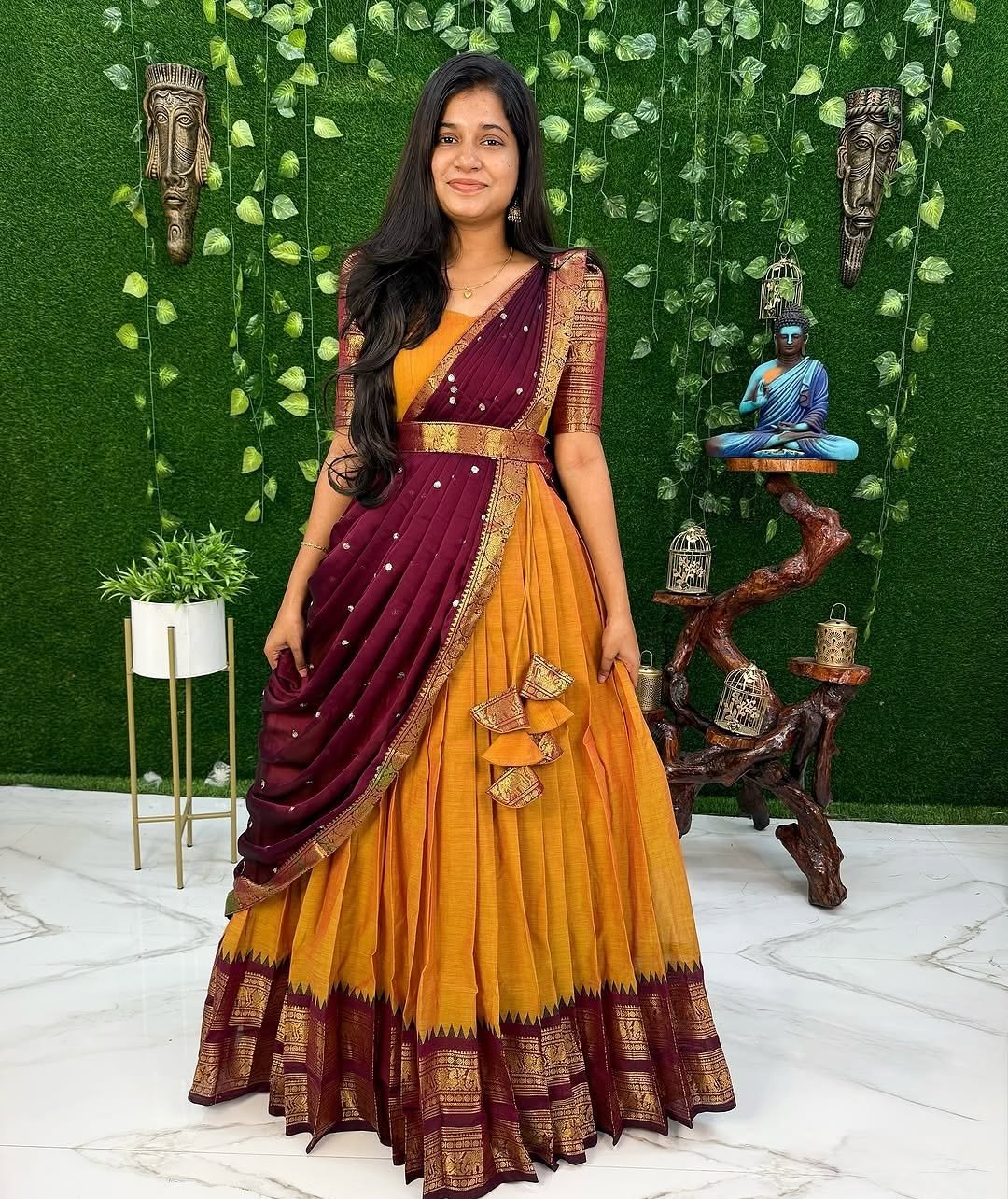 MAYIL - YELLOW AND WINE (Maxi)