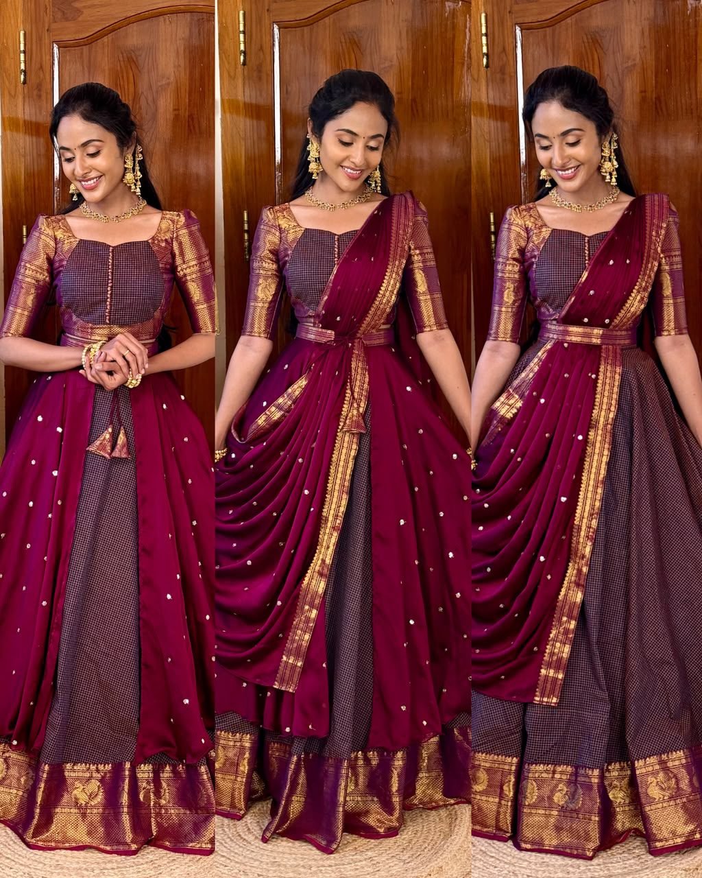 4 in 1 Dreamy layers Purple and Wine
