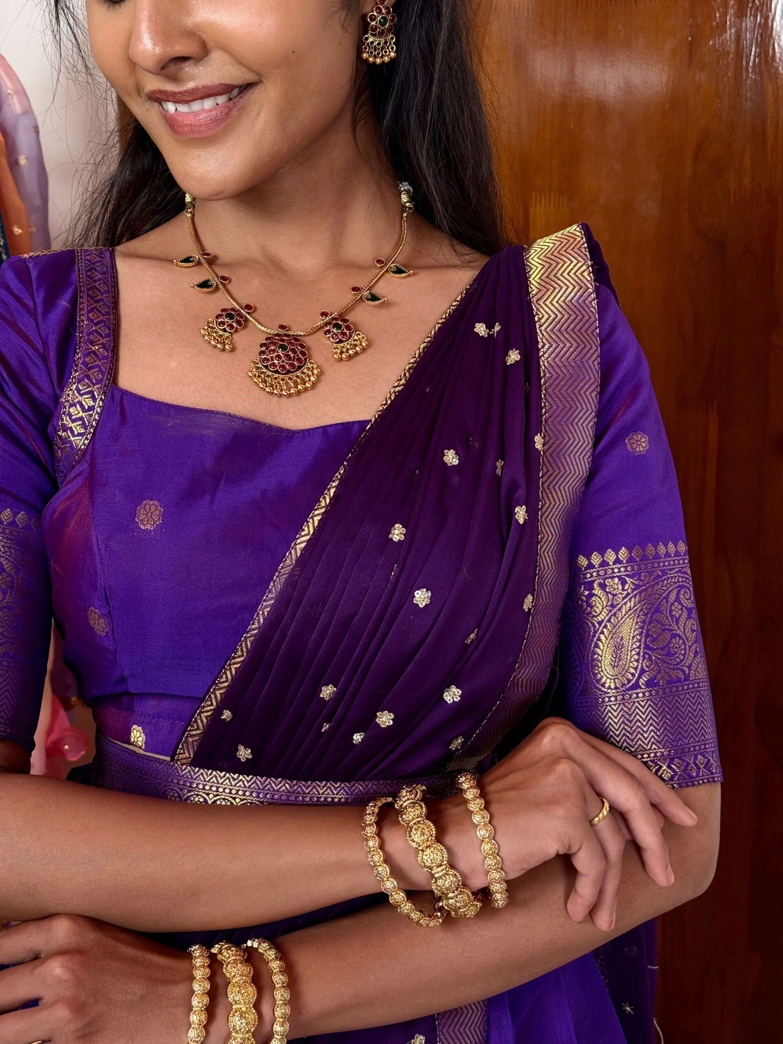 GODDESS Purple Lehenga