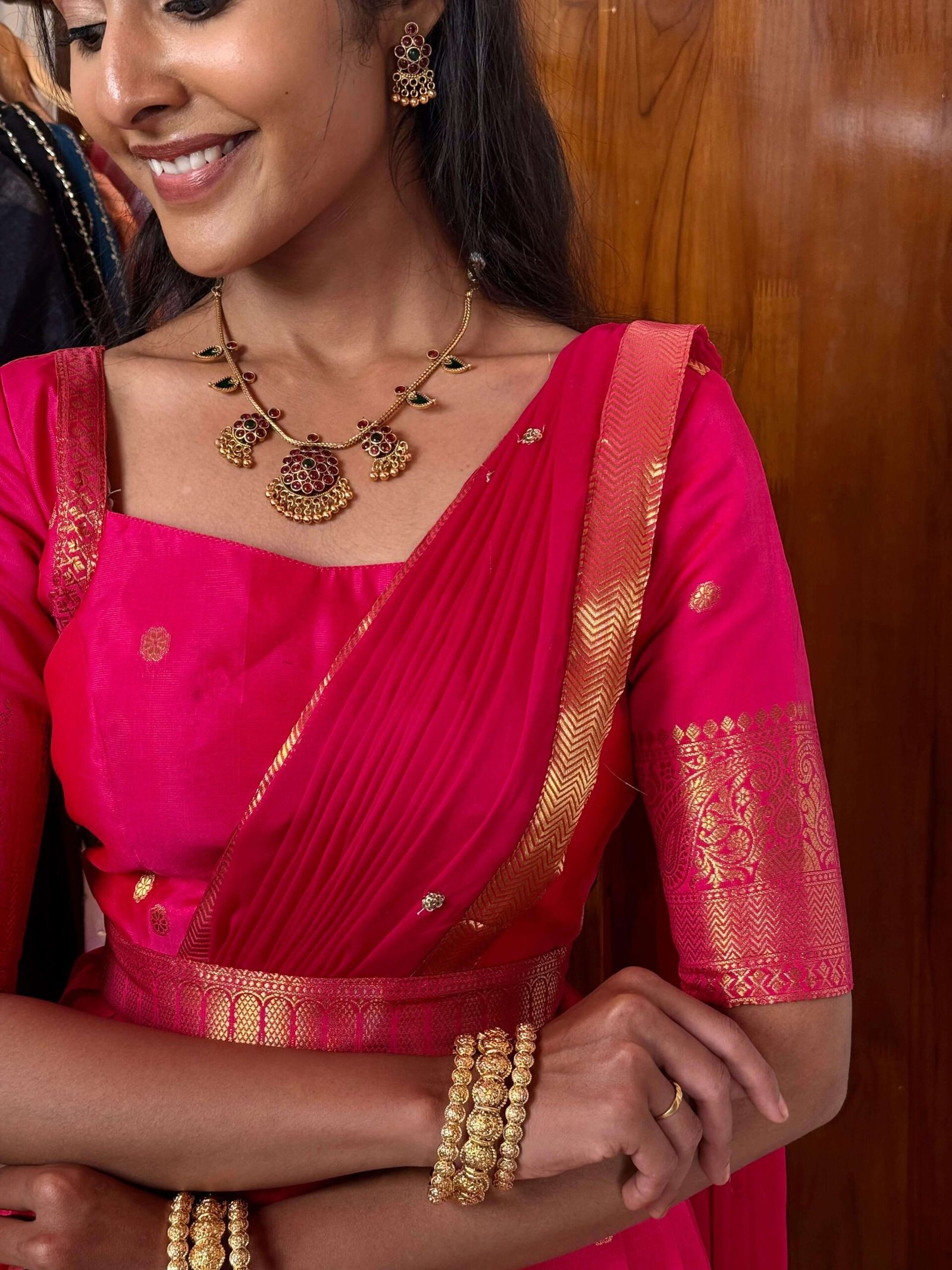 GODDESS Rani pink Lehenga
