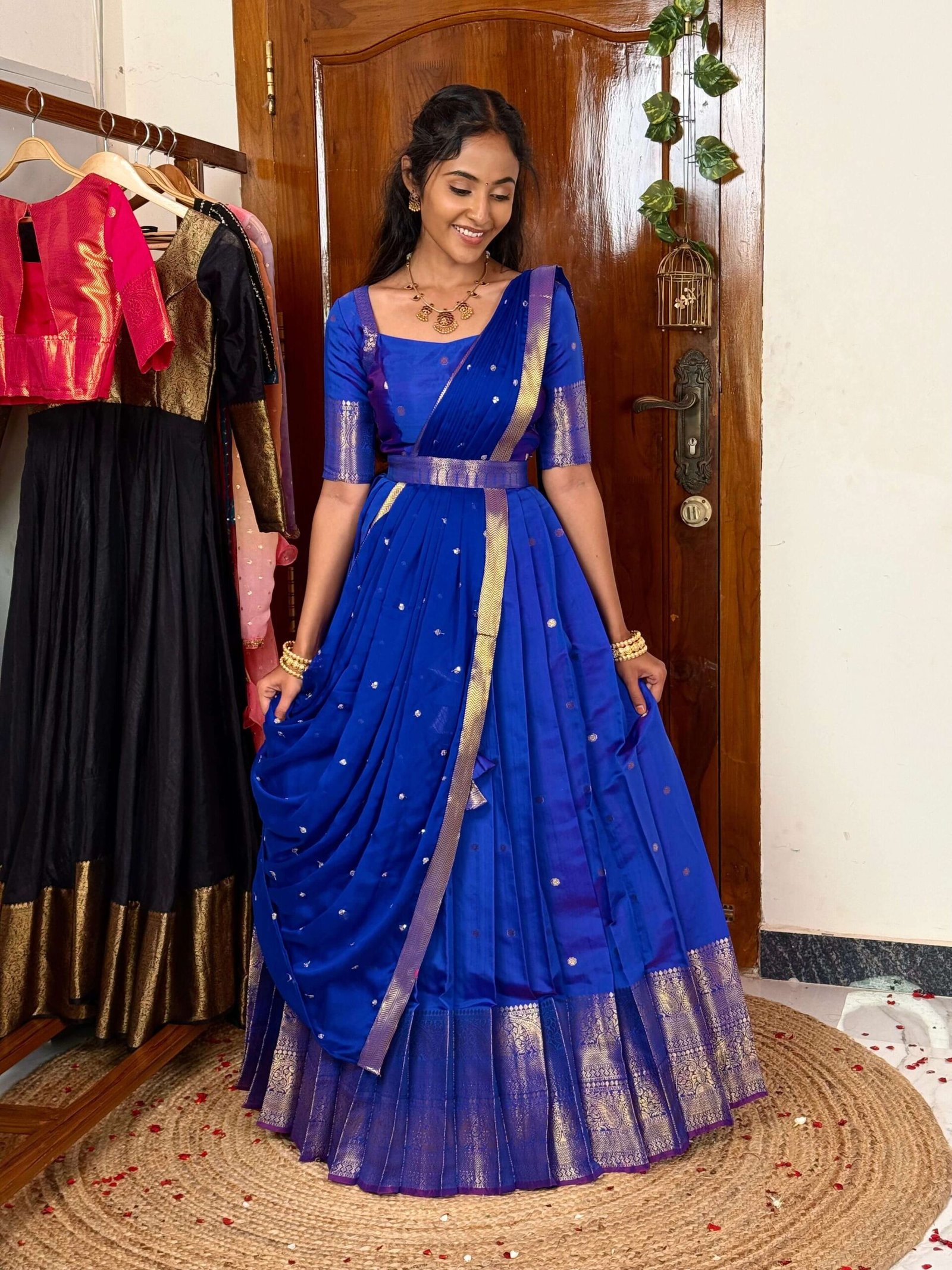 GODDESS Royal blue Lehenga
