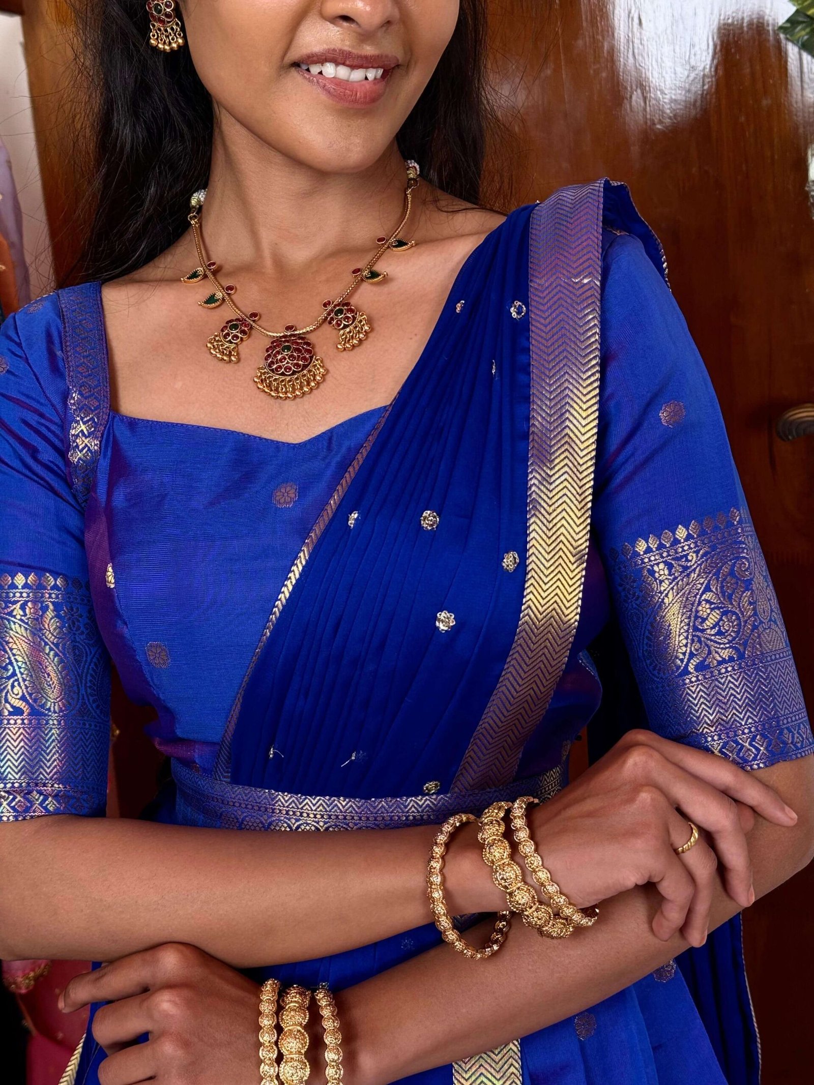 GODDESS Royal blue Lehenga