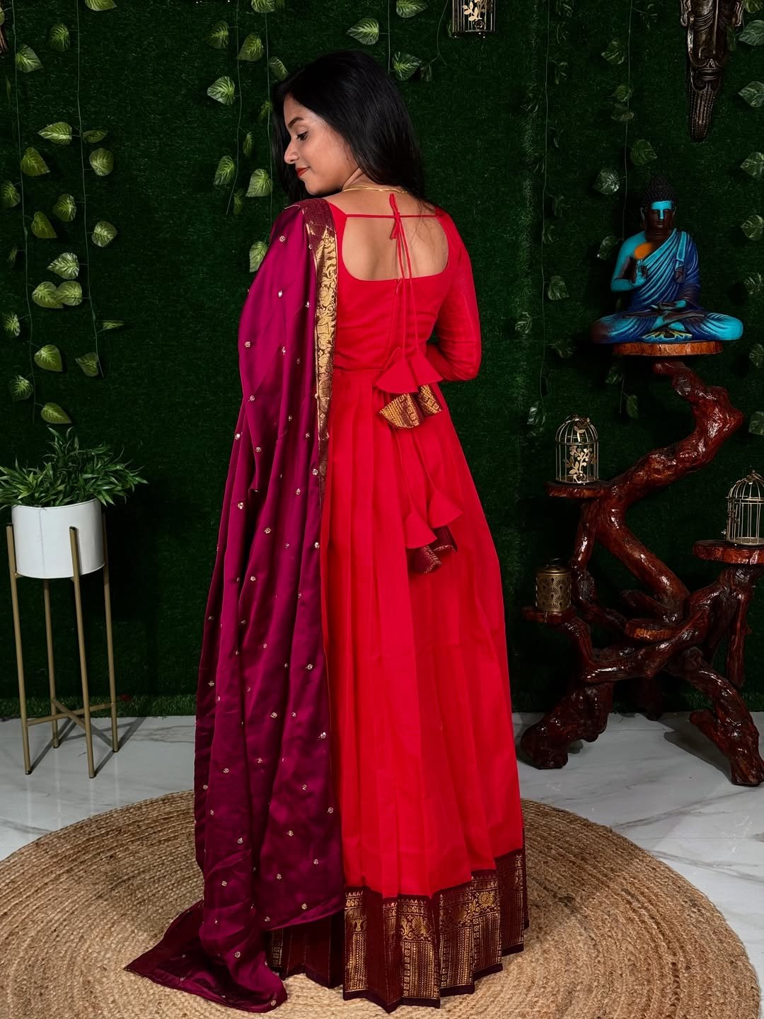 ZARI SIRPAM - RANI PINK (Lehenga)