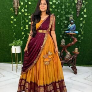 MAYIL - YELLOW AND WINE (Maxi)