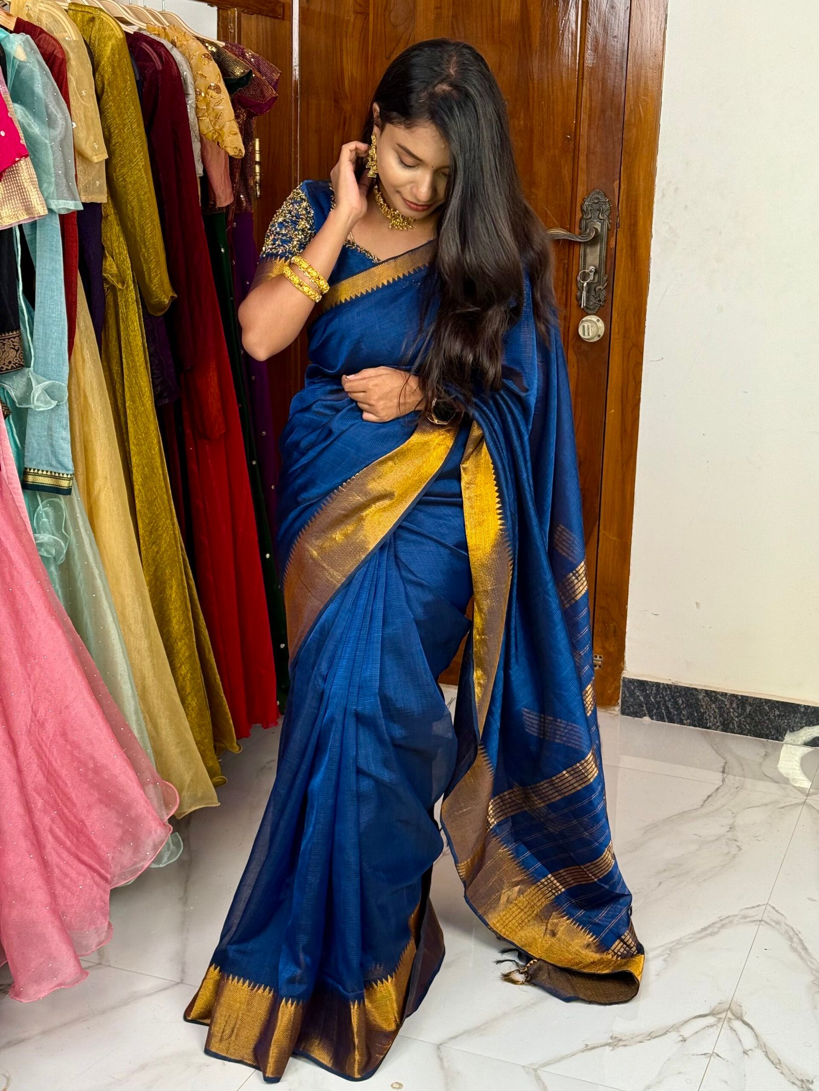 Mangalagiri Premium Silk Saree