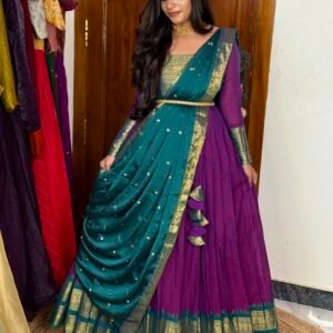 Mayil Maxi - Purple And Teal