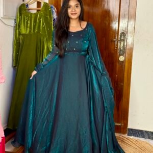 SPARROW - Peacock blue maxi