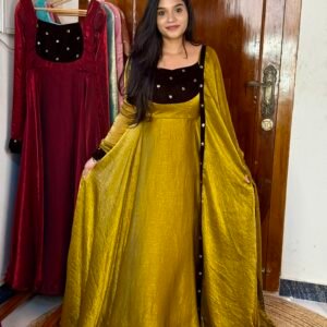 STAR - Golden green and coffee MAXI