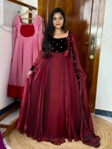 STAR - Maroon and coffee Maxi