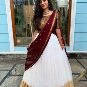 ONAM MAYIL - BROWN (Lehenga)