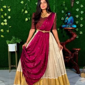 WINE ONAM (Lehenga)
