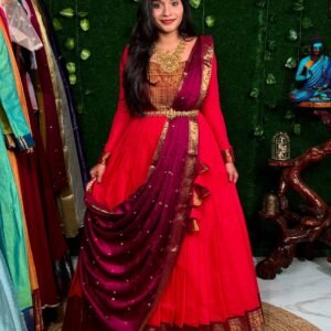 ZARI SIRPAM - RANI PINK (Lehenga)