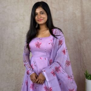 FLORAL ORGANZA - LAVENDER (Maxi)