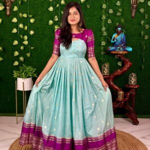 VINTAGE BEAUTY - SEA BLUE & MAGENTA (Maxi)