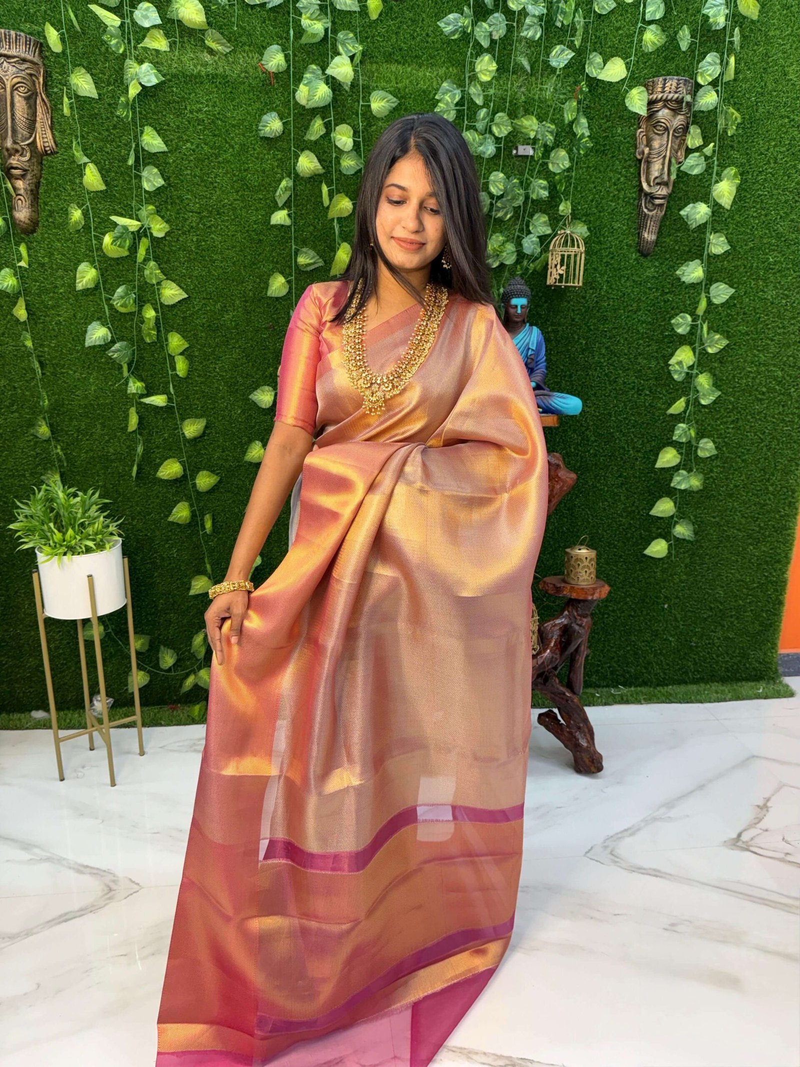 PINK TISSUE (Sarees)