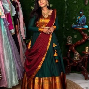 SITHIRAM - DARK GREEN (Lehenga)