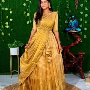 TISSUE GOLD (Lehenga)