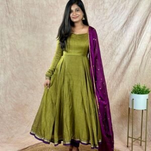THOORIGAI -MEHENDI GREEN & PURPLE (Maxi)