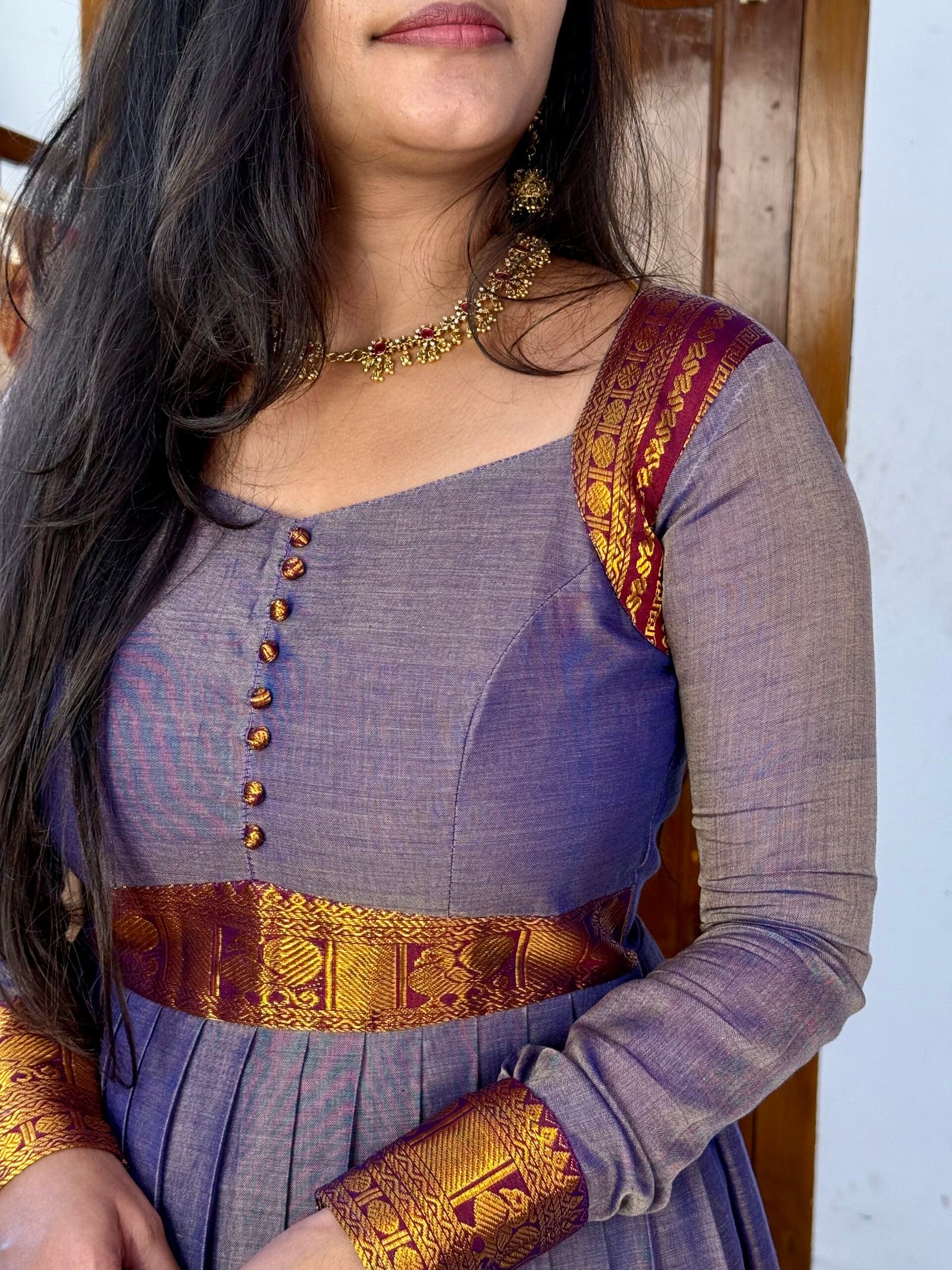 Ezhil Lavender Maxi dress - Image 2