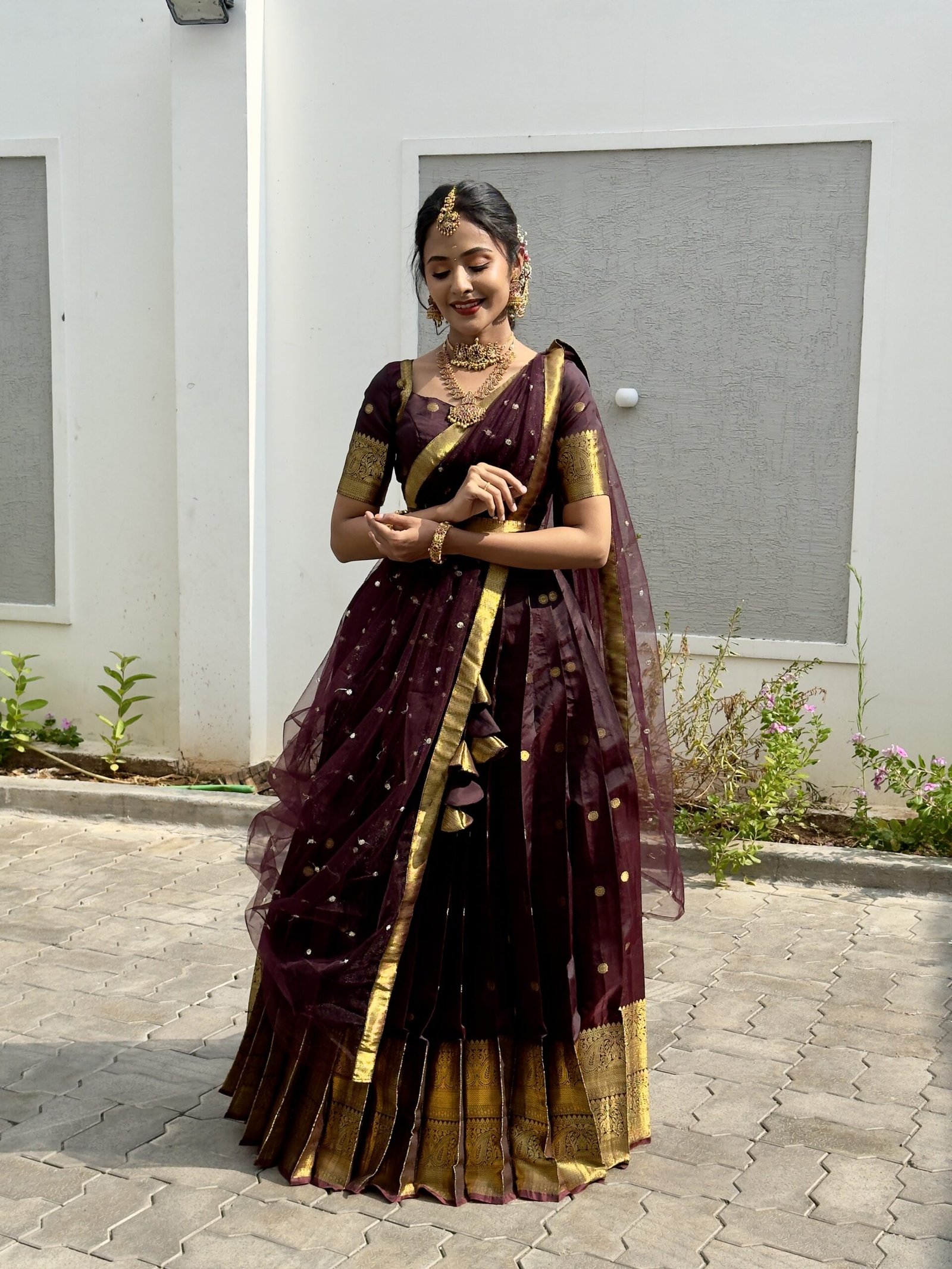 GODDESS Coffee Lehenga - Image 2