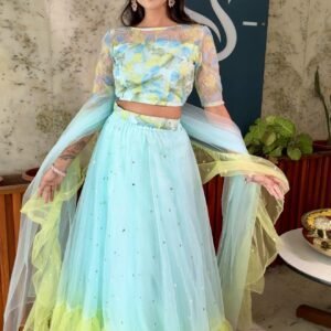 PRINCESS Pastel blue and green