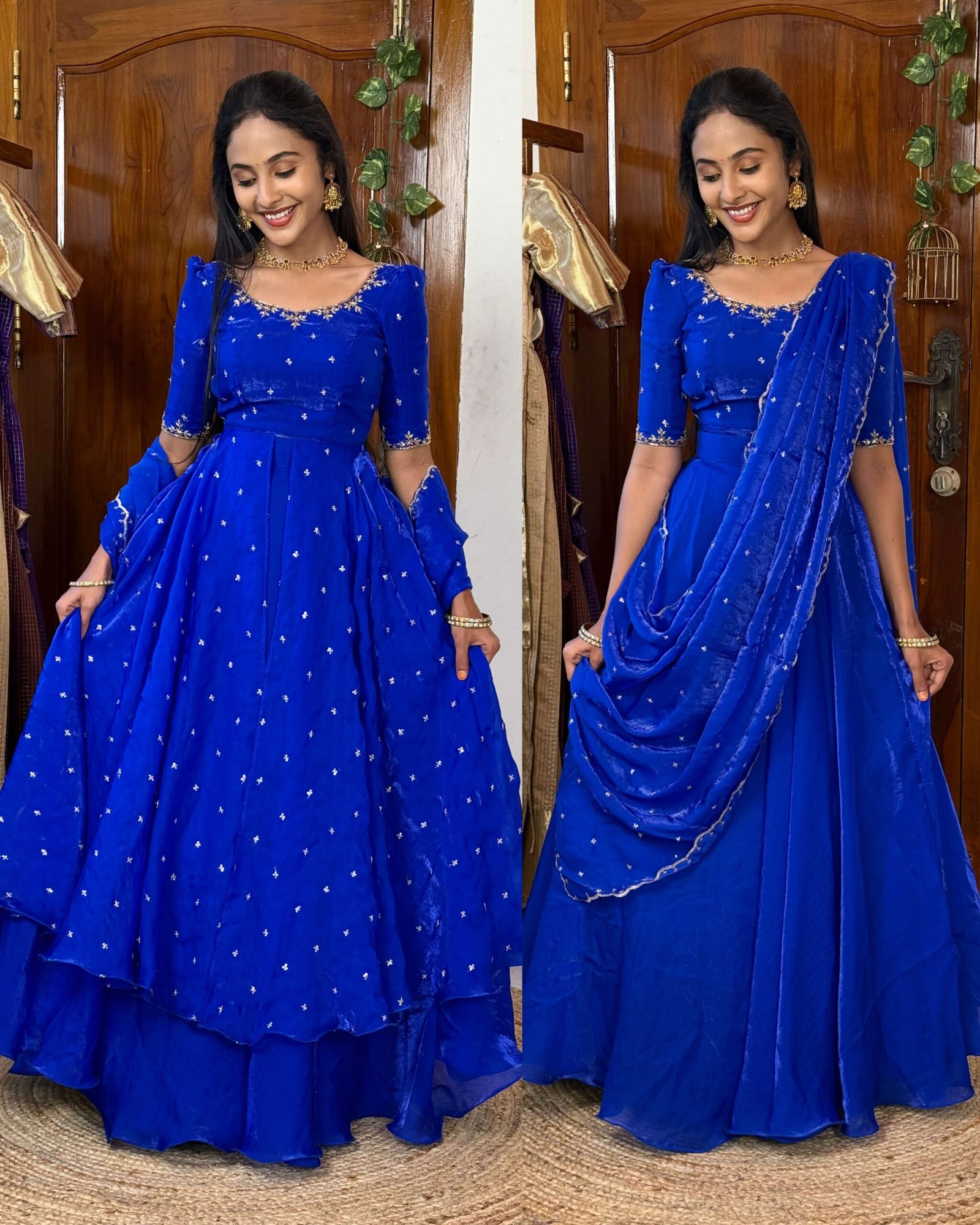 3 in 1 Blue AIRA Lehenga SC015