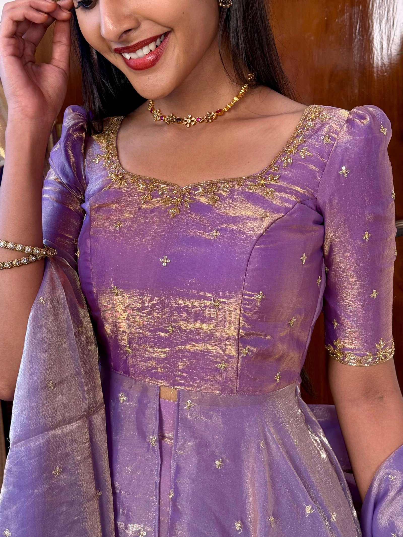 3 in 1 Lavender AIRA Lehenga SC019 - Image 4