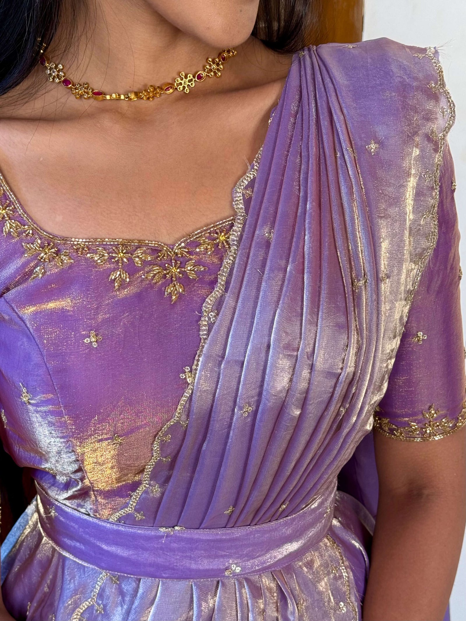 3 in 1 Lavender AIRA Lehenga SC019 - Image 2