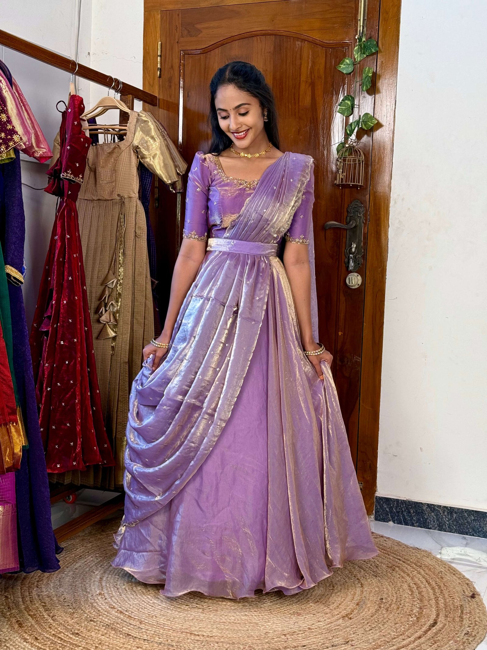 3 in 1 Lavender AIRA Lehenga SC019 - Image 3