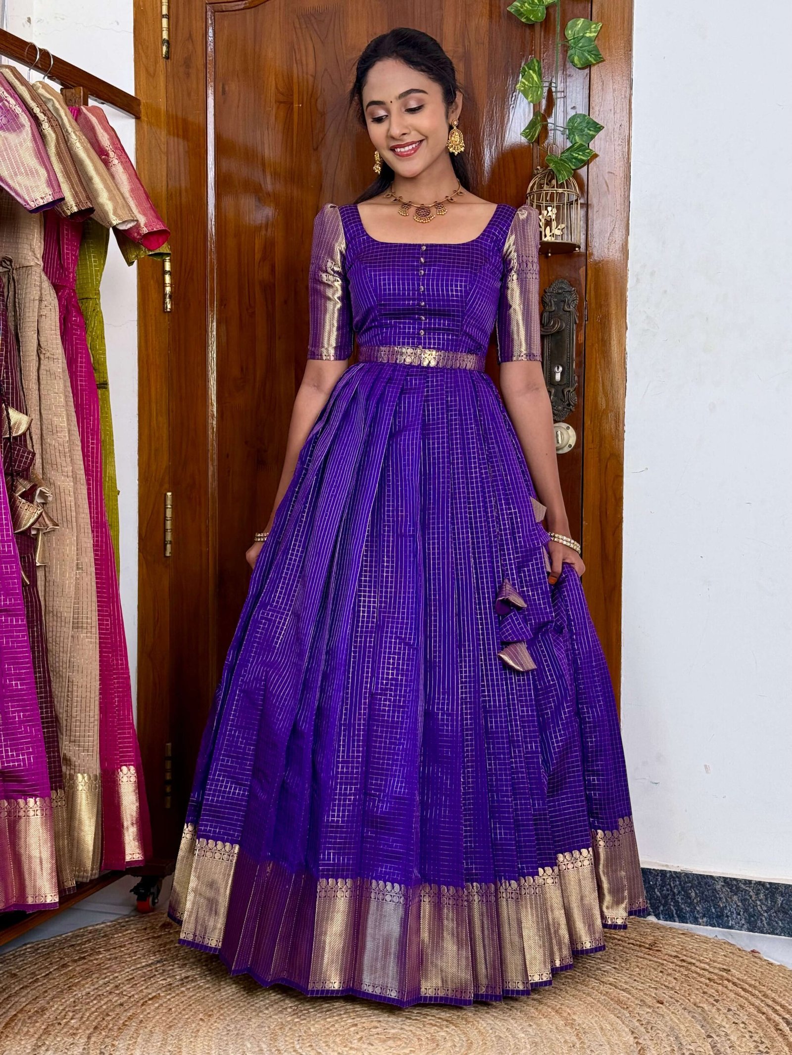 Zari Kattam Purple - SC004 - Image 4