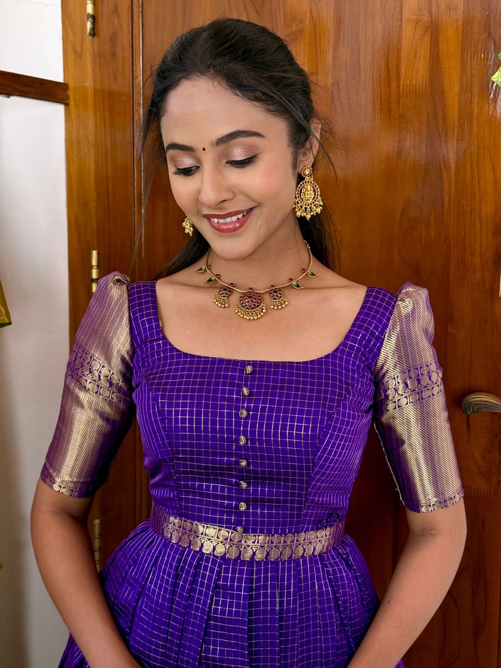 Zari Kattam Purple - SC004 - Image 3