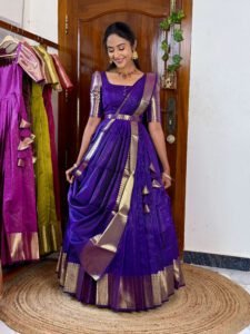 Zari Kattam Purple - SC004