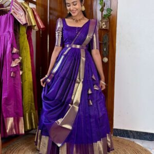 Zari Kattam Purple - SC004