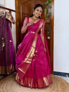 Zari Kattam Rani Pink - SC005