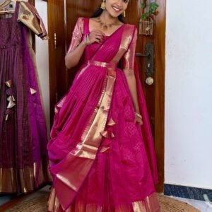 Zari Kattam Rani Pink - SC005