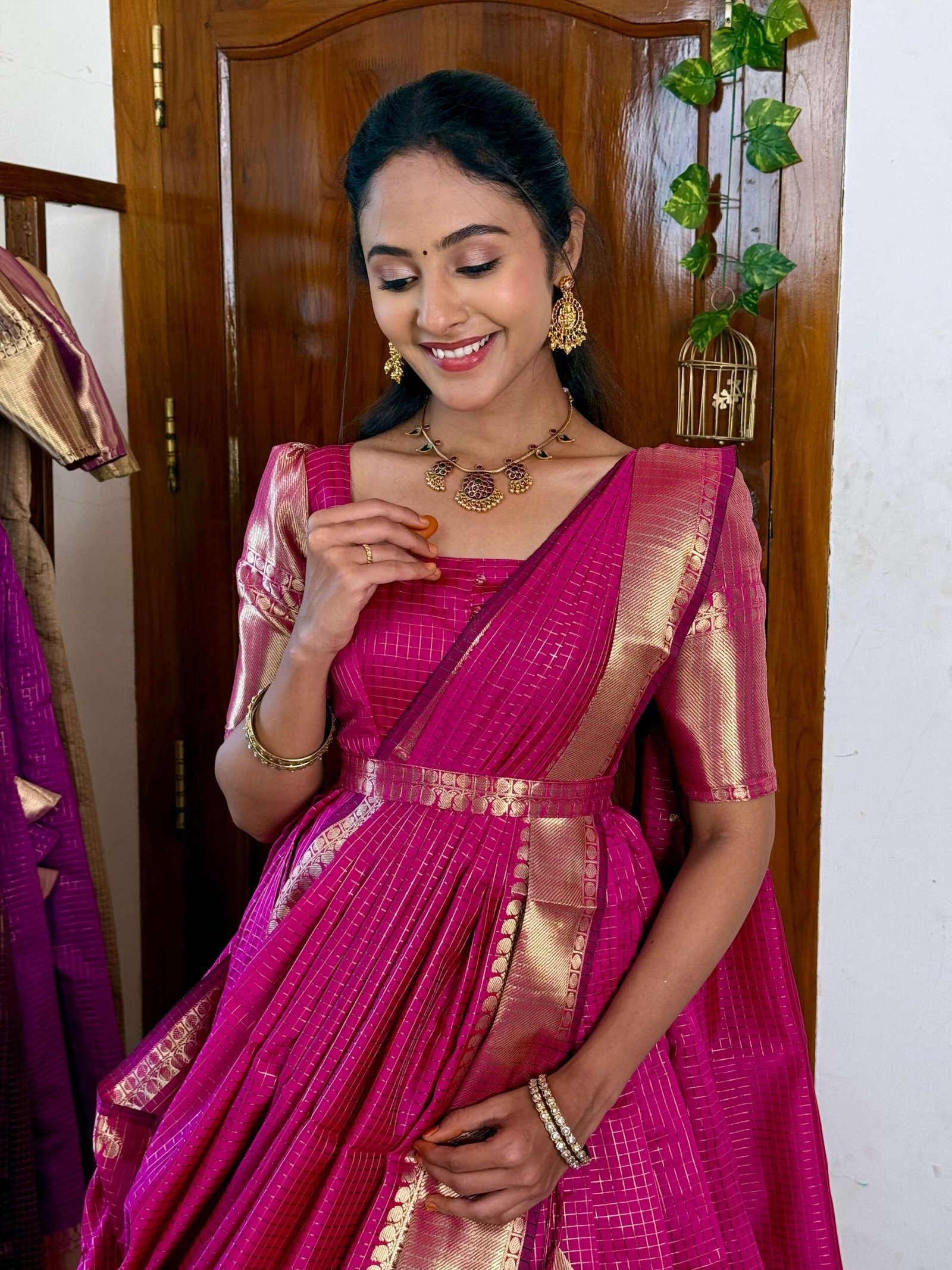 Zari Kattam Rani Pink - SC005 - Image 2