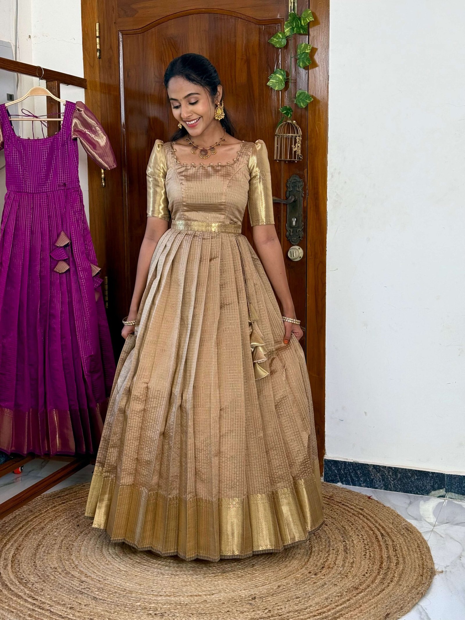 Zari Kattam Beige - SC007 - Image 2