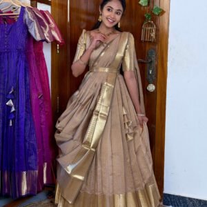Zari Kattam Beige - SC007