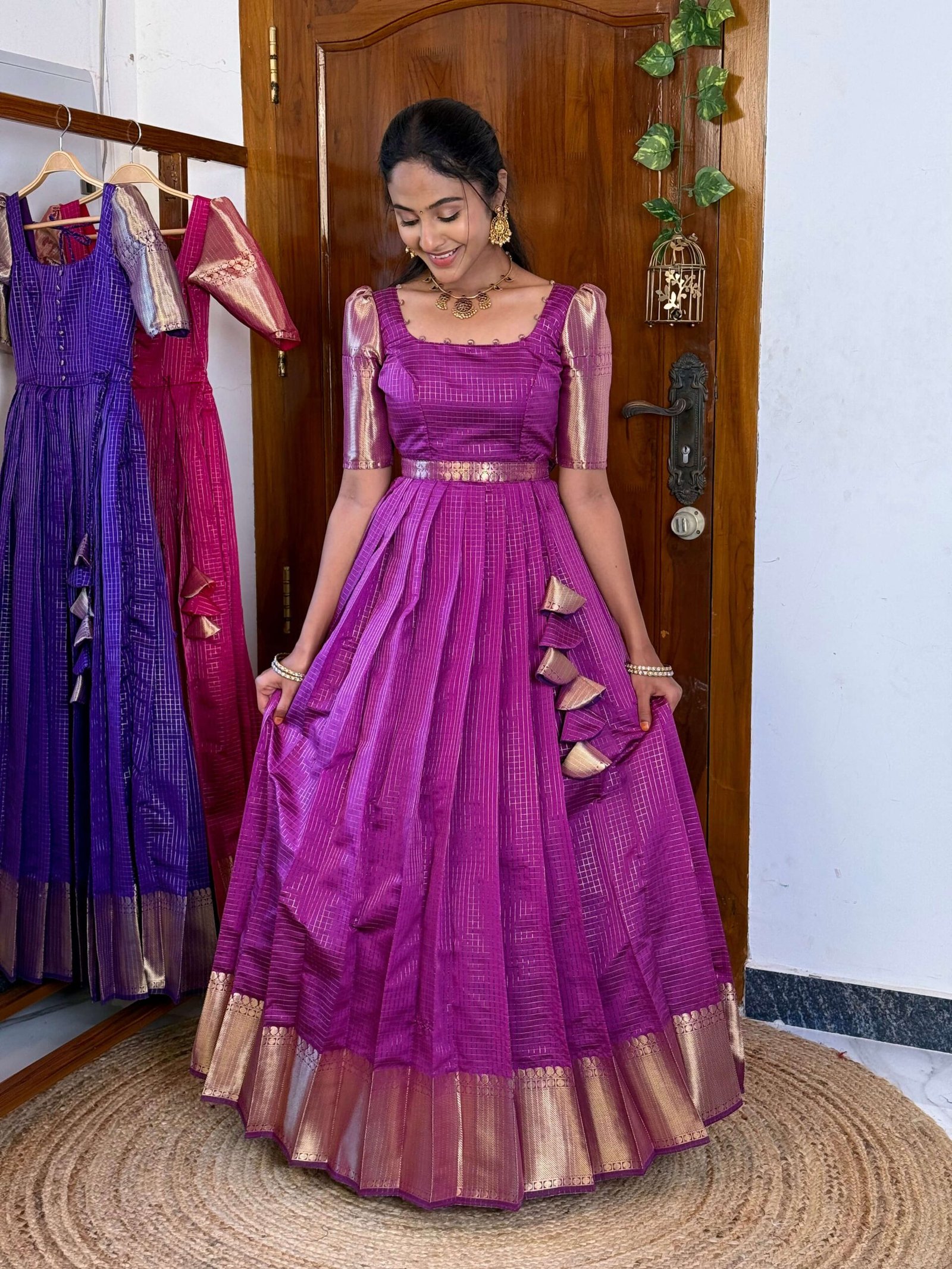 Zari Kattam Magenta - SC008 - Image 2