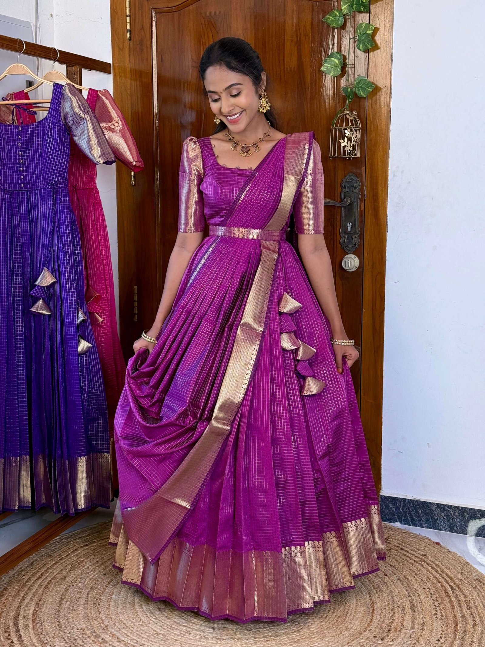 Zari Kattam Magenta - SC008