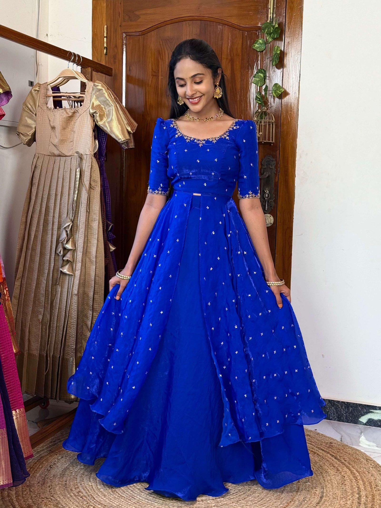 3 in 1 Blue AIRA Lehenga SC015 - Image 2