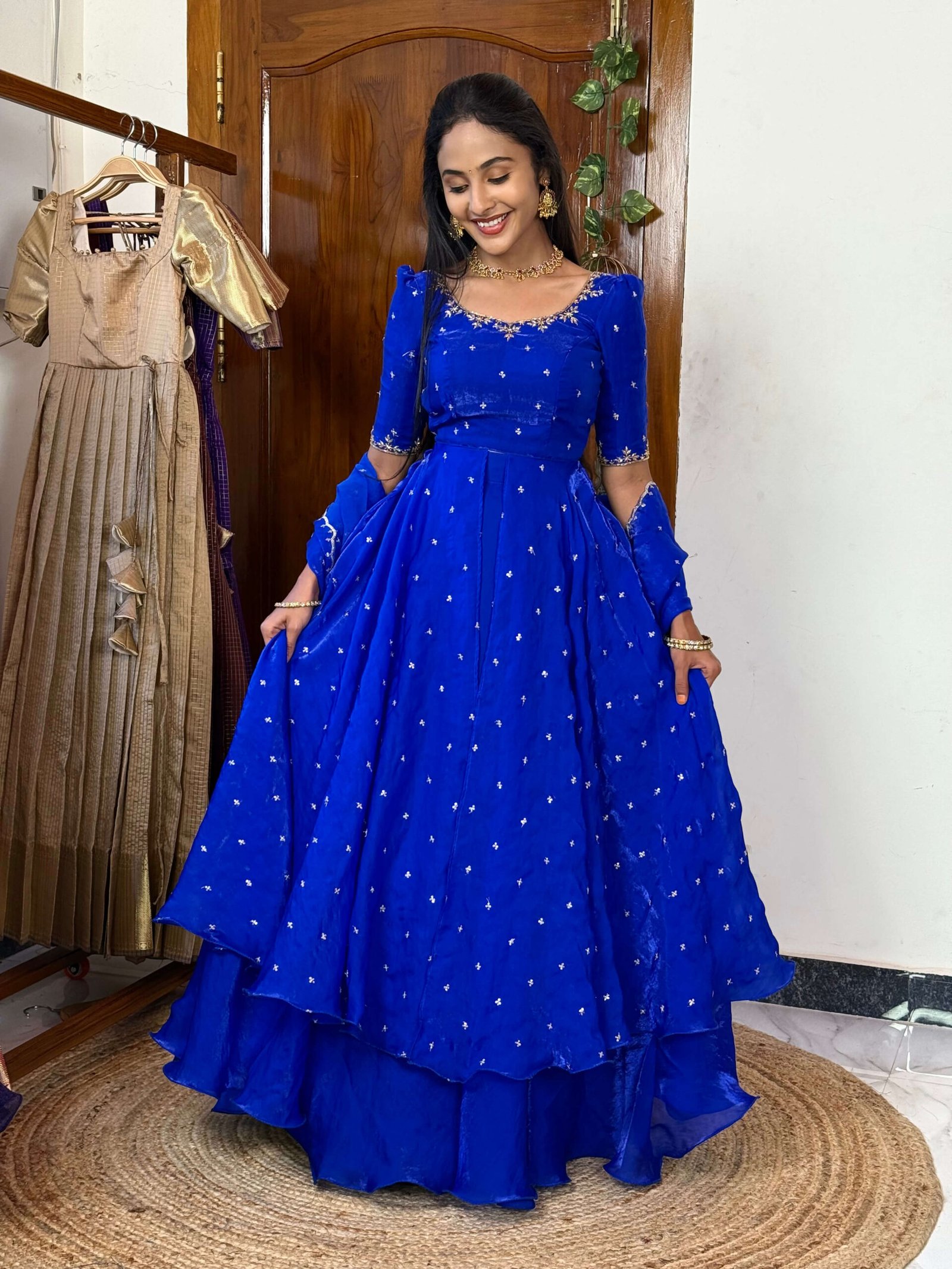 3 in 1 Blue AIRA Lehenga SC015 - Image 6