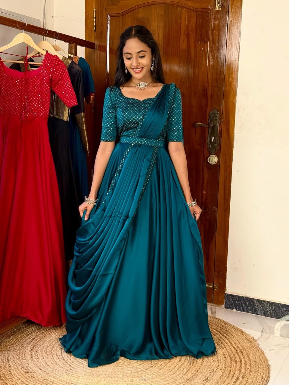 ZIYA RANI PEACOCK GREEN -  SC031