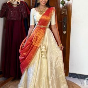 Nila onam vastra lehenga set SC041