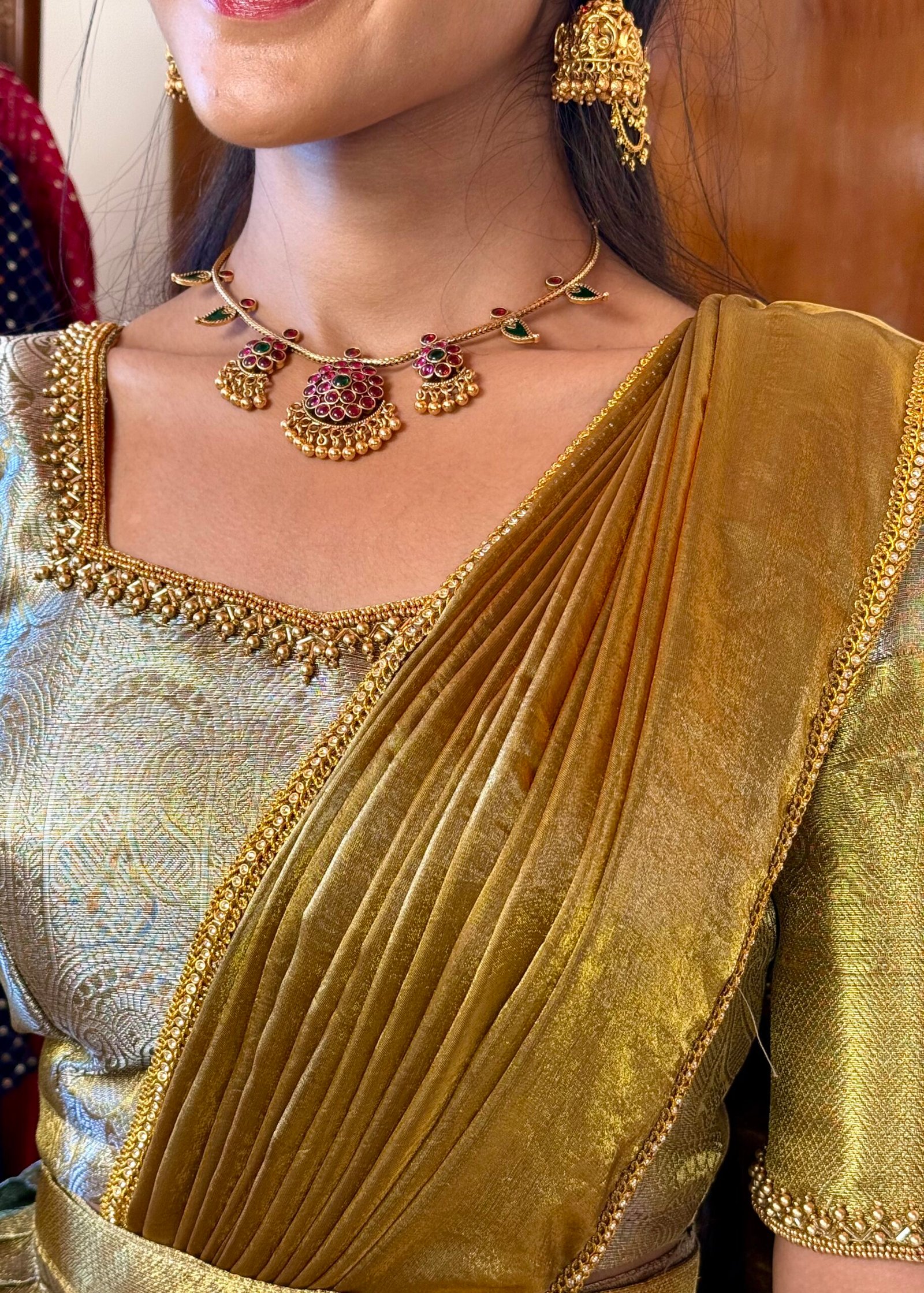 Madhuram hand worked lehenga set - SC058 - Image 2