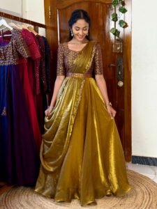 Hazel mehendi green maxi SC061