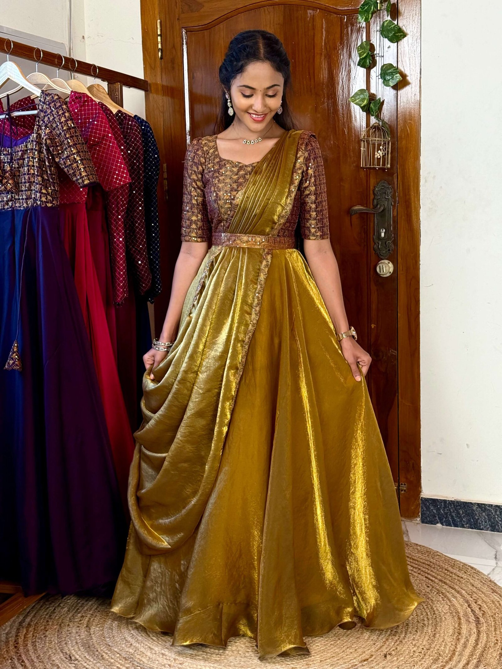 Hazel mehendi green maxi SC061
