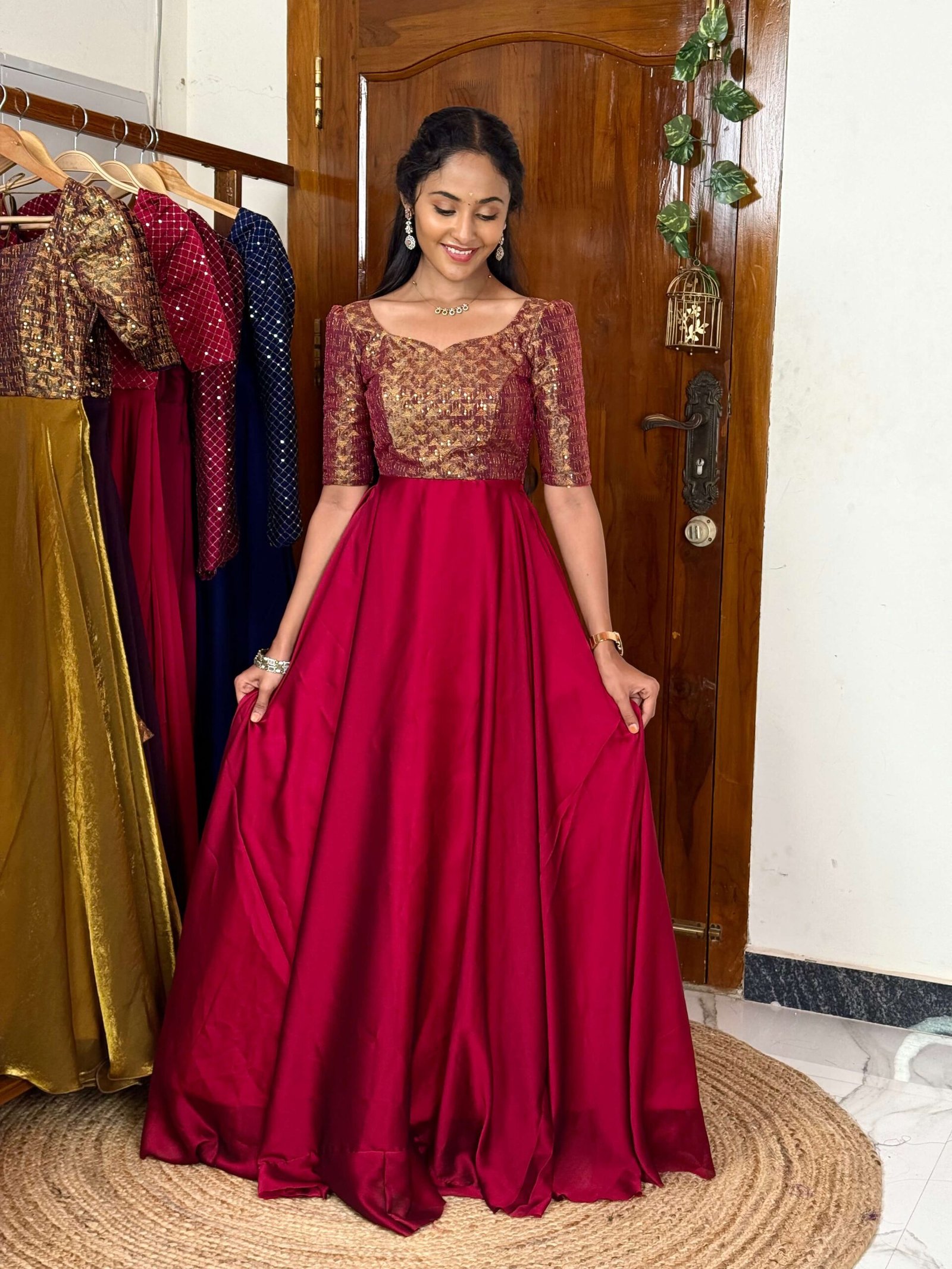 Hazel dark pink maxi SC060 - Image 3